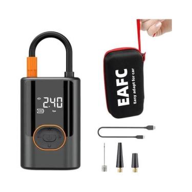 Imagem de Compressor De Ar Elétrico Sem Fio Para Carro Com Display Digital, Bomb