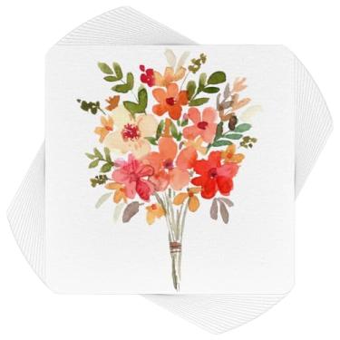 Imagem de PH PandaHall 100 peças quadradas de papel branco, 11,5 x 11,5 cm, azulejos de papel de grau artístico, pasta de algodão, papel aquarela, cartões comemorativos, suprimentos de desenho para calígrafo