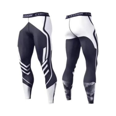 Imagem de Calças De Compressão Masculinas Casuais Skinny Para Treino E Esportes 