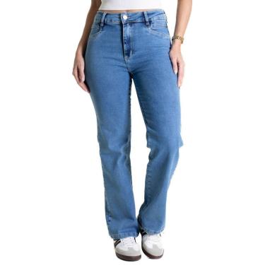 Imagem de Calça Jeans Sawary Reta - 281040 - Azul medio 42-Feminino