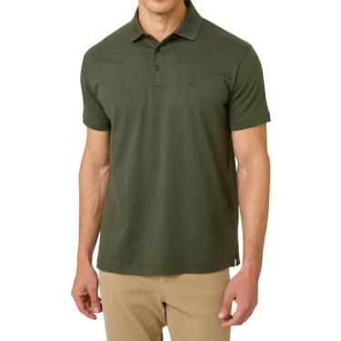 Imagem de Camisa Masculina Dudalina Pima Touch Verde Militar - 7743101-Masculino