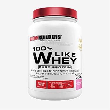 Imagem de Proteína Concentrada, 100% Like Whey Morango 900g - Bodybuilders