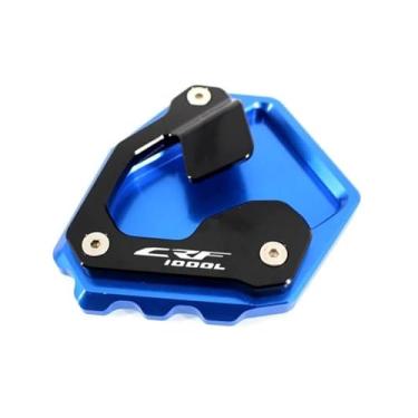 Imagem de Anti-derrapante Para crf1000l crf 1000l áfrica twin abs dct 2016 2017 2018 2019 cnc kickstand pé suporte lateral almofada de extensão(Blue CRF1000L)