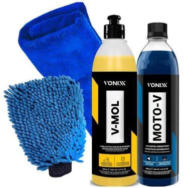 Imagem de Kit Shampoo Lavagem Automotiva Moto-v V-mol 500ml - VONIXX