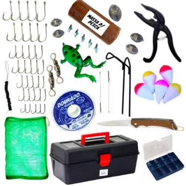 Imagem de Acessórios De Pescaria Maleta Completa Com Vários Itens