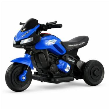 Imagem de Motinha Eletrica Esportiva Infantil 6v COm Luz e Musica Azul Para Cria