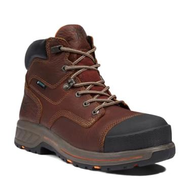 Imagem de Timberland PRO Tênis masculino Helix Hd 15,2 cm composto bico de segurança impermeável industrial e de construção, Tempest Brown-2024 Novo, 38