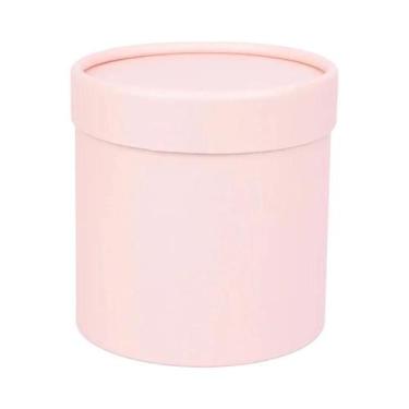 Imagem de Caixa De Flores Redonda De Papelão 12x12cm Para Casamento, Embalagem D