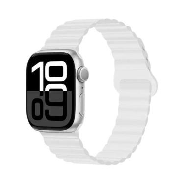 Imagem de Pulseira Esportiva Magnética De Silicone 42mm 44mm 45mm 46mm 49mm Para