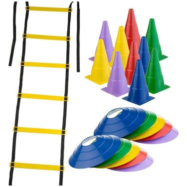 Imagem de Kit Funcional Agilidade 10 Chapéus + 10 Co Multicolorido