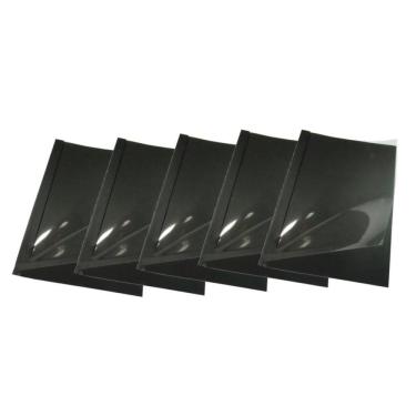 Imagem de Kit 5 Capas Encadernação Térmica Até 60 Folhas A4 Preta