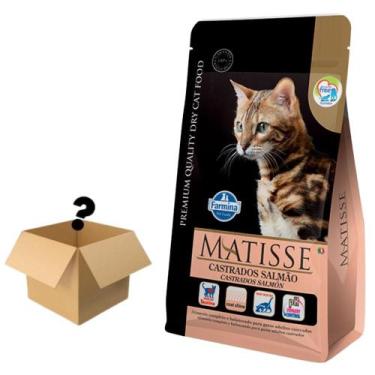 Imagem de Ração Matisse Gatos Adultos Castrados Salmão 7,5kg + Surpresa
