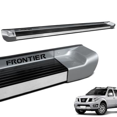 Imagem de Estribo Lateral Frontier 2008 a 2016 Prata Breeze Personalizado