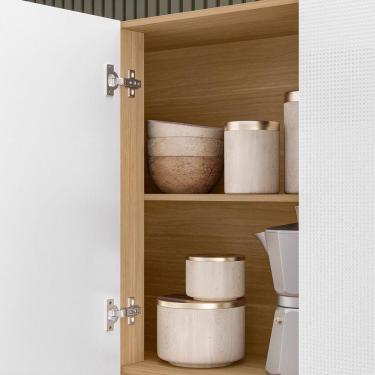 Imagem de Armário De Cozinha Compacta Pulse Freijó/artico/cp-riscatto Freijó 8 Portas E 1 Gaveta - Kits Paraná