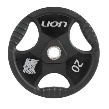 Imagem de Anilha 20 Kg Musculação Em Aço E Borracha Vulcanizada Lion