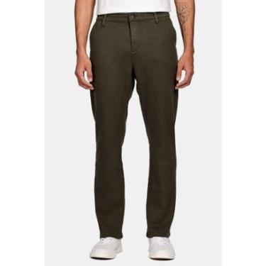 Imagem de Calça Chino Color Regular Comfort Verde Militar-Masculino
