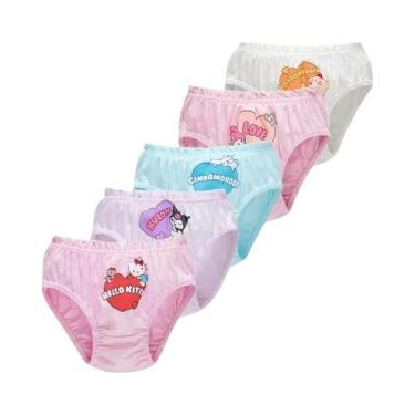 Imagem de Conjunto De 5 Calcinhas De Algodão Para Meninas Sanrio HelloKitty Pomp