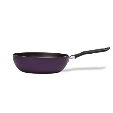 Imagem de Panela Wok Brinox Fun Antiaderente Pro-Flon 2,3L 24cm Roxa