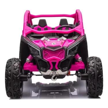 Imagem de Carro eletrico infantil maverick rosa 4x4 premium - AZUL CAR KIDS