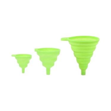 Imagem de Conjunto De Funis De Silicone Dobráveis E Portáteis Para Cozinha, Ferr