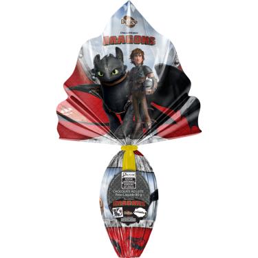 Imagem de Ovo de Páscoa Delice Dragões Chocolate ao Leite 80g com Tatuagem Sortida