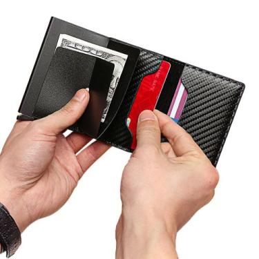 Imagem de Carteira Slim Porta Cartão Antifurto RFID Tecido Resistente - Hxt