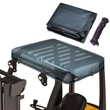 Imagem de Amerbro Capa de Empilhadeira Transparente Colorida Universal - Capa de Chuva para Empilhadeira com Proteção Uv - Capa de Dossel de Chuva para Empilhadeira - Materiais de Vinil À Prova D'Água para Serv