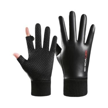 Imagem de Luvas Térmicas Impermeáveis Para Motocicleta Com Forro De Fleece E Tel