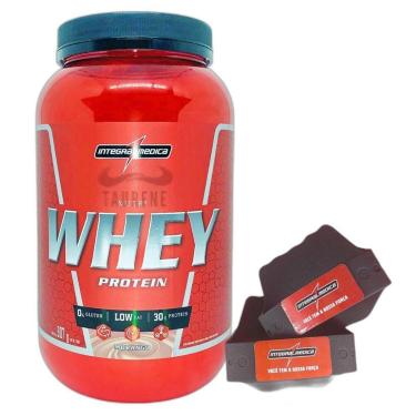 Imagem de Nutri Whey Isolado Hidro 3W Morango 900g + Luva Integralmedica-Unissex