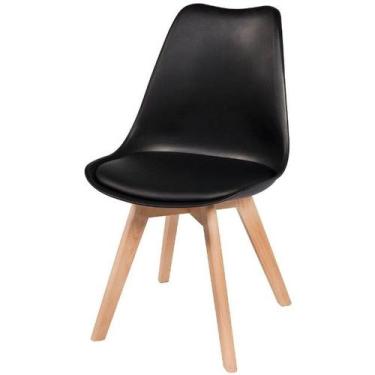 Imagem de Cadeira Leda Preta Conforto e Estilo para Seu Ambiente de Trabalho - D