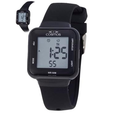 Imagem de Relógio Cosmos Masculino Ref: Os48881p Digital Retangular Infantil