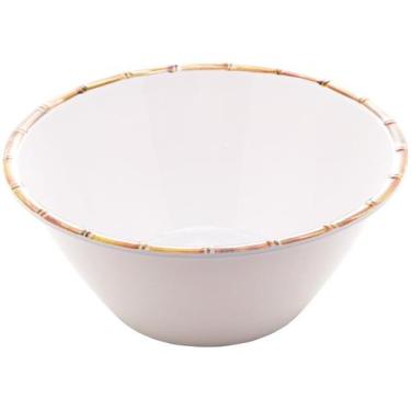 Imagem de Saladeira Oval Wolff Mesa Bambu Branco, 2,88L, Branco