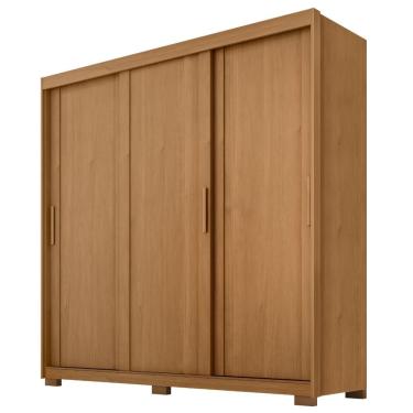 Imagem de Guarda Roupas Casal 3 Portas De Correr 4 Gavetas Canadá Madeirado
