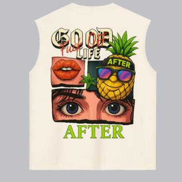 Imagem de Regata Oversized After - Estilo Streetwear em Algodão 100%, Wild sand,