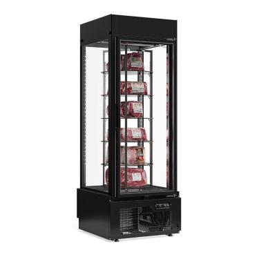 Imagem de Expositor De Carnes Giratório 6 Prateleiras Gevg075 Preto Gelopar 220V