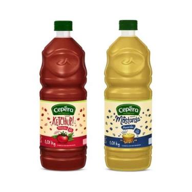 Imagem de Kit Ketchup Tradicional e Mostarda Amarela Cepêra 1kg