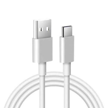 Imagem de Cabo Carregador Celular Rápido USB Tipo-C 3.4A Turbo 25w 1m BRANCO - K
