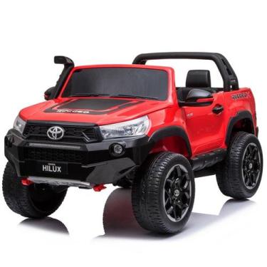 Imagem de Carrinho Elétrico Infantil Licensed Toyota Hilux 12V 4x4 2 assentos mo
