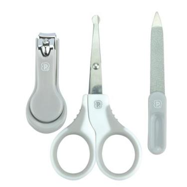 Imagem de Kit Higiene Infantil Pimpolho 3 Peças Tesoura Cortador e Lixa para Beb