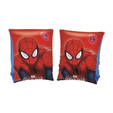 Imagem de Boia De Braço Infantil Inflável Homem Aranha Até 27 kg Mor