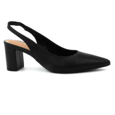 Imagem de Sapato Beira Rio 4241.231 Calcanhar Aberto Scarpin Bico Fino Feminina,