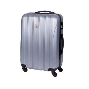 Imagem de Mala De Viagem Média 23kg 4 Rodas Travelux Baden M, Prata