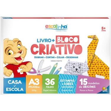 Imagem de Livro - Escolinha Livro+A3 Bloco Criativo (Origami)