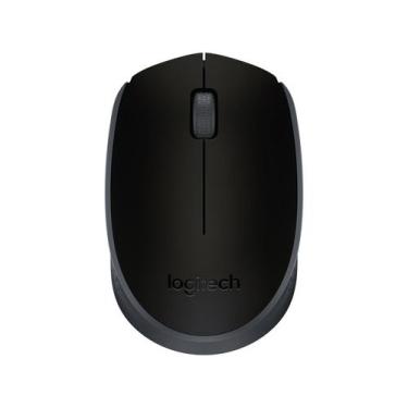 Imagem de Mouse Wireless Logitech M170 Preto 1000dpi Ergonomico, Preto