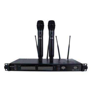 Imagem de Microfone Valvulado Duplo Sem Fio K 2002m Kadosh Black