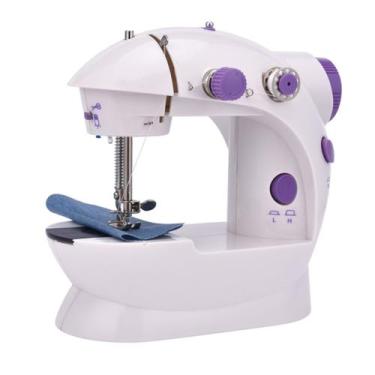Imagem de Mini Máquina de Costura Reta Compacta Pedal Bivolt A Melhor - FastBeau