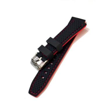 Imagem de Pulseira Relógio Silicone, 26mm, Laterais e Costura Colorida.LC16 - MF
