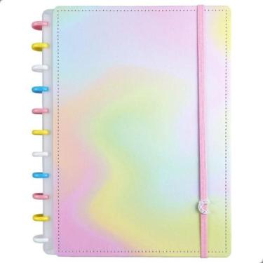 Imagem de Caderno Inteligente Candy Splash Grande Customizável 80 Folhas Offset 