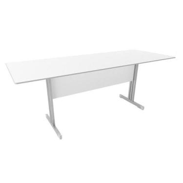 Imagem de Mesa de Reunião Slim 2,00 x 1,00 Branco - Lunasa