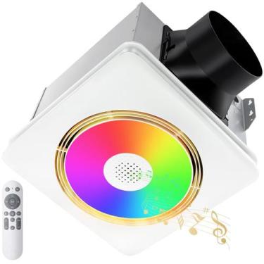 Imagem de Exaustor de banheiro GROWNEER com alto-falante Bluetooth 160m³/h